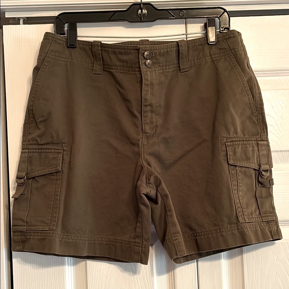 Ralph Lauren Green Cargo Shorts Sturdy Cotton